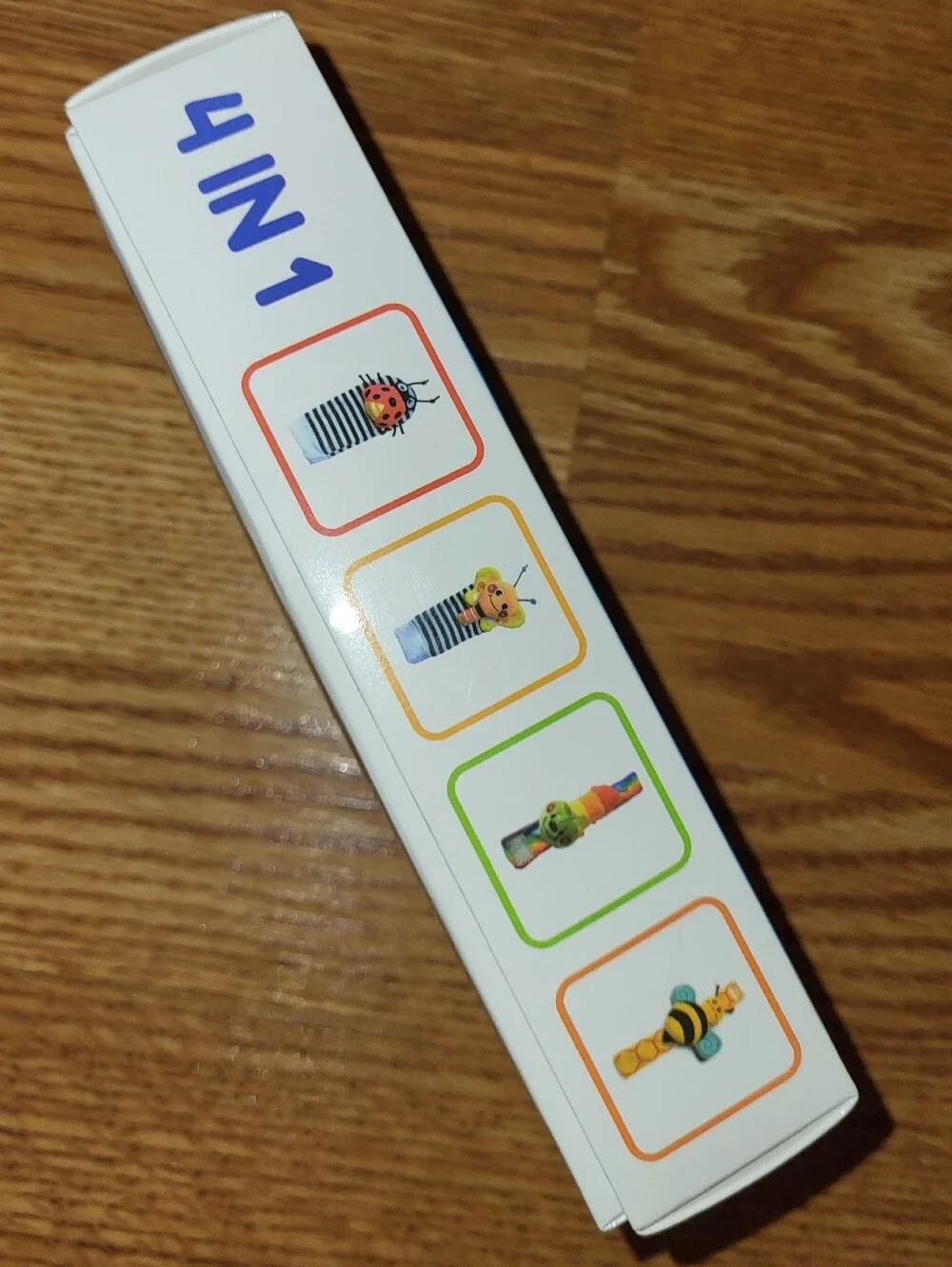 Infinno Multicolor Plush Bug & Caterpillar Wrist Rattle Sock Set 0-12m Baby